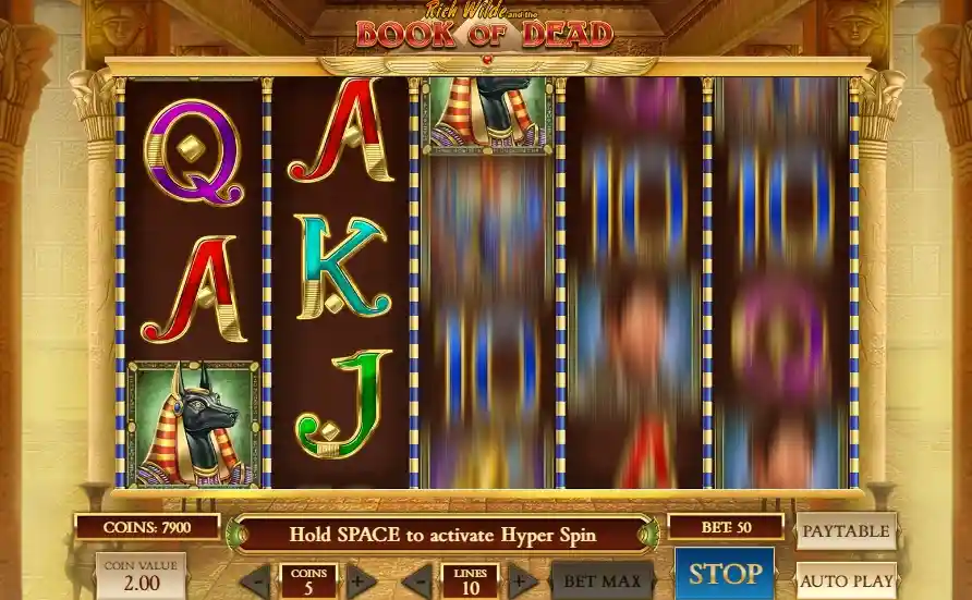 Book of Dead es una slot muy volátil (y se nota rápido)